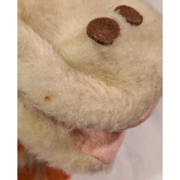 Animal Fair Hand Puppet Giraffe Plush Faux Fur Stuffed Toy Kitschy Odd Vintage - Picture 9 of 16